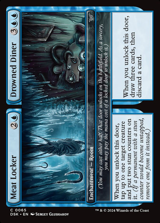 MTG Card Title: Meat Locker // Drowned Diner DSK/65