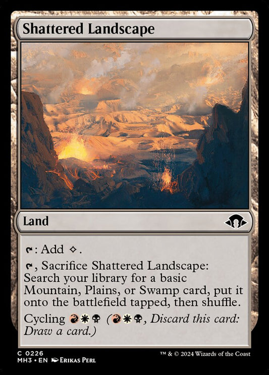 MTG Card Title: Shattered Landscape MH3/226