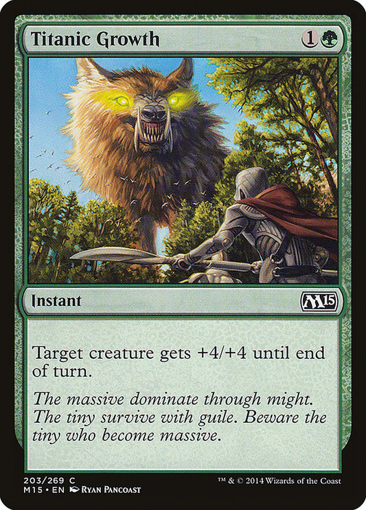 MTG Card Title: Titanic Growth M15/203