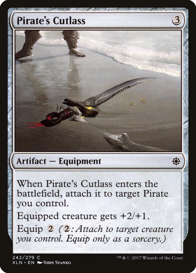 MTG Card Title: Pirate's Cutlass XLN/242