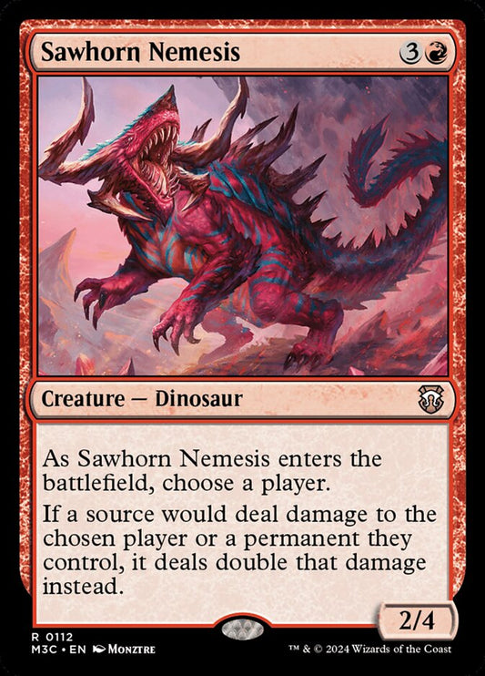 MTG Card Title: Sawhorn Nemesis M3C/112