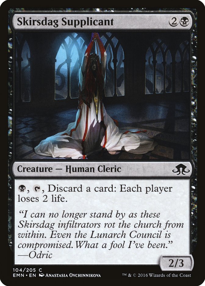 MTG Card Title: Skirsdag Supplicant EMN/104
