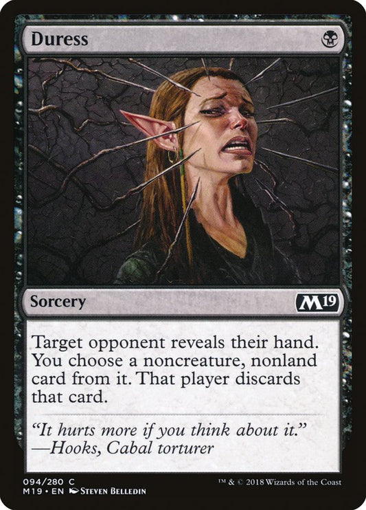 MTG Card Title: Duress M19/94