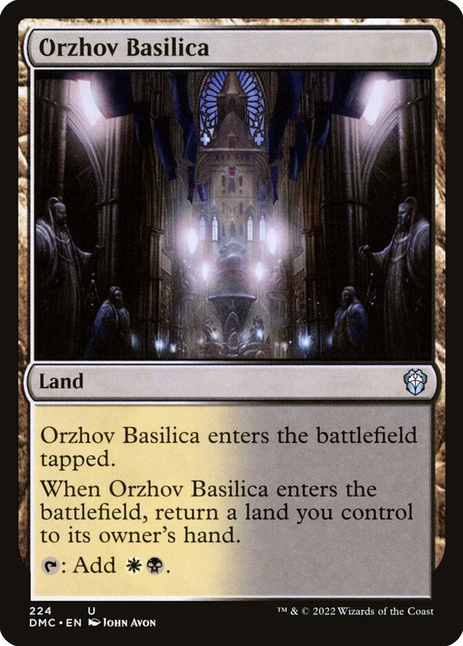 MTG Card Title: Orzhov Basilica DMC/224