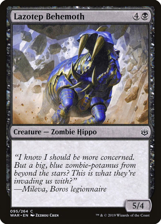 MTG Card Title: Lazotep Behemoth WAR/95