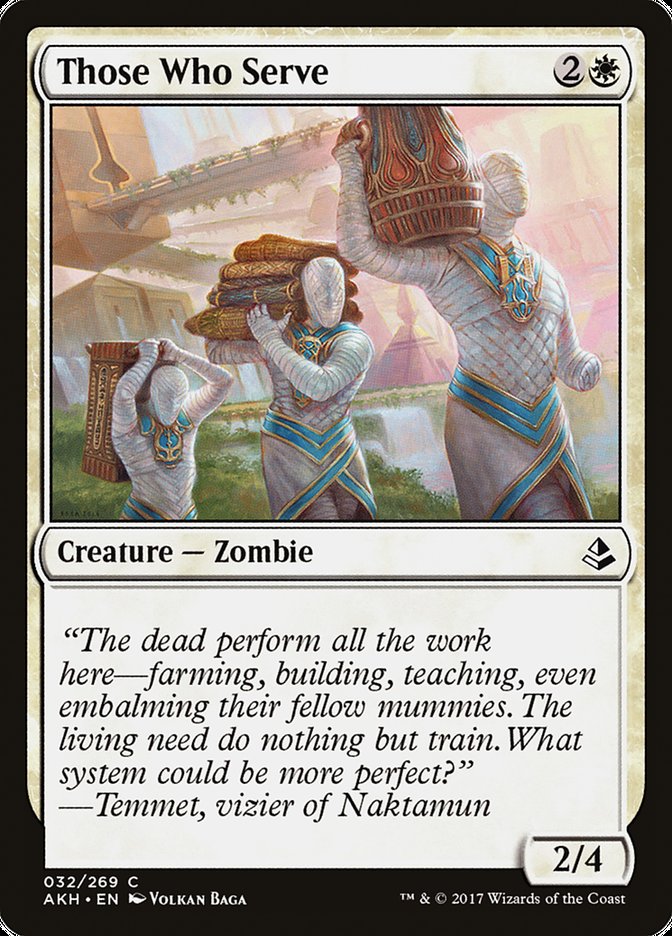 MTG Card Title: Those Who Serve AKH/32