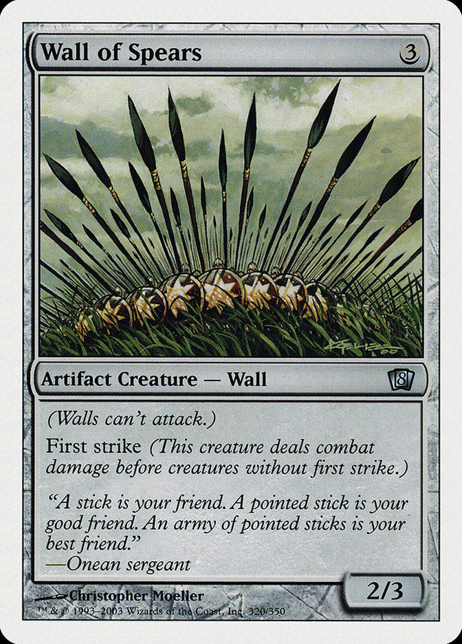 MTG Card Title: Wall of Spears 8ED/320