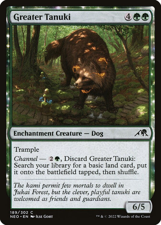 MTG Card Title: Greater Tanuki NEO/189