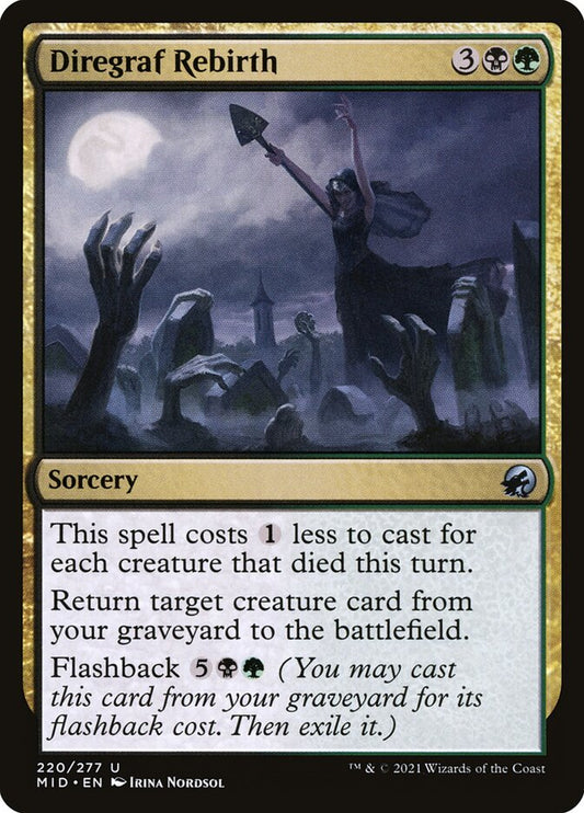 MTG Card Title: Diregraf Rebirth MID/220