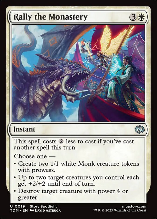 MTG Card Title: Rally the Monastery TDM/19