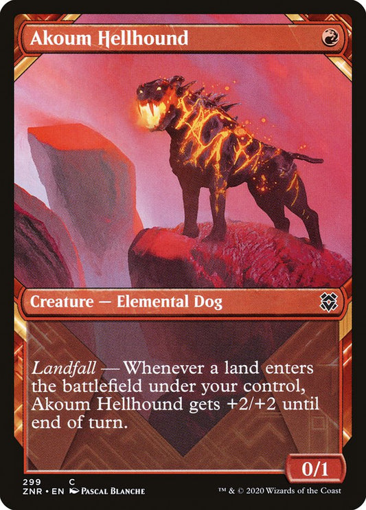 MTG Card Title: Akoum Hellhound ZNR/299