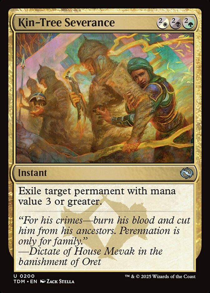 MTG Card Title: Kin-Tree Severance TDM/200