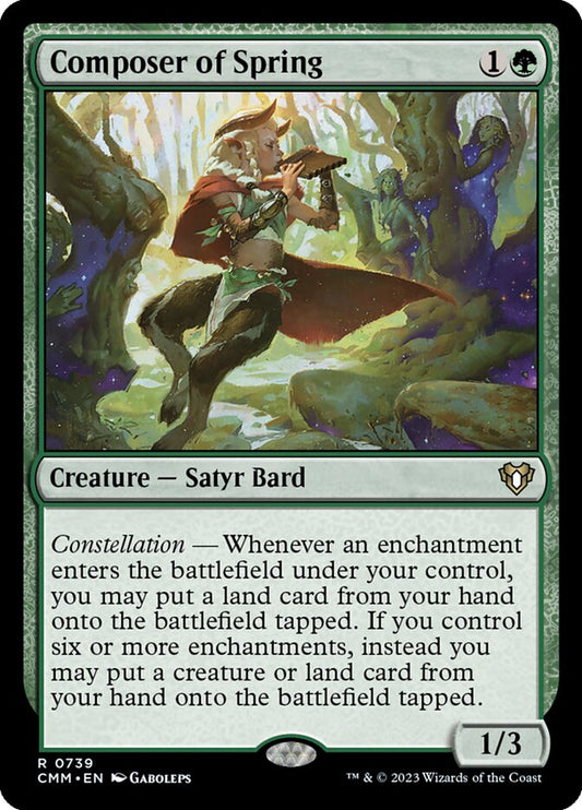 MTG Card Title: Composer of Spring CMM/739