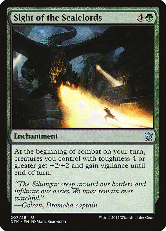 MTG Card Title: Sight of the Scalelords DTK/207