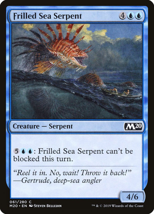 MTG Card Title: Frilled Sea Serpent M20/61