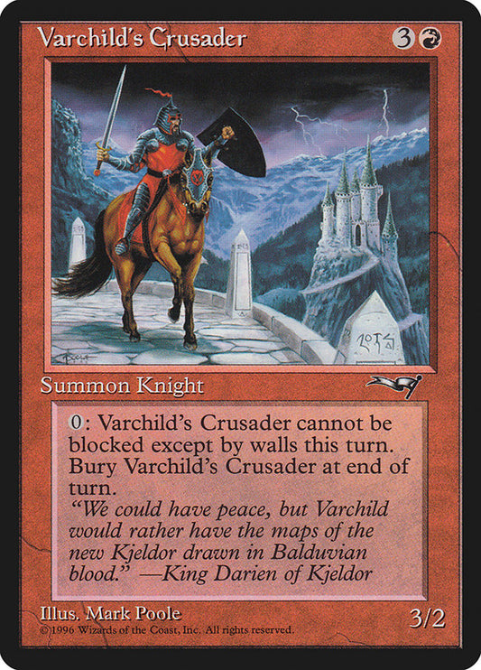 MTG Card Title: Varchild's Crusader ALL/82a