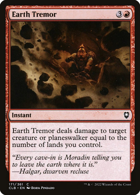 MTG Card Title: Earth Tremor CLB/171