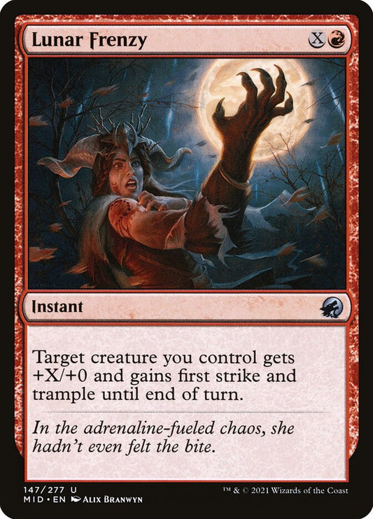 MTG Card Title: Lunar Frenzy MID/147