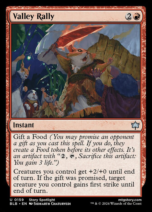 MTG Card Title: Valley Rally BLB/159