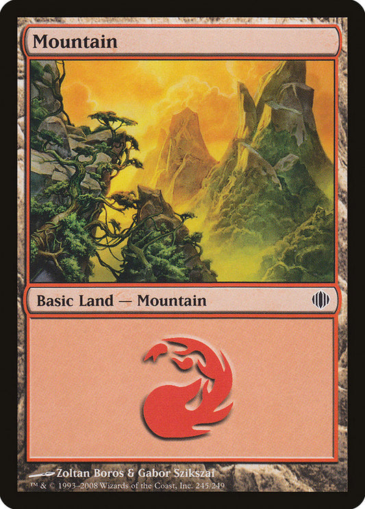 MTG Card Title: Mountain ALA/245