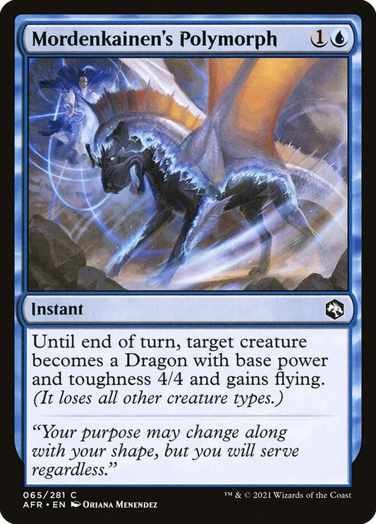 MTG Card Title: Mordenkainen's Polymorph AFR/65