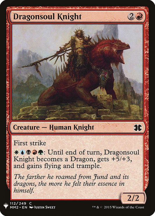 MTG Card Title: Dragonsoul Knight PLST/MM2-112