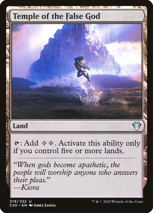 MTG Card Title: Temple of the False God C20/319