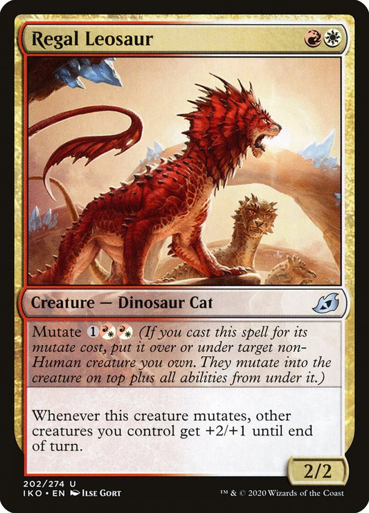 MTG Card Title: Regal Leosaur IKO/202