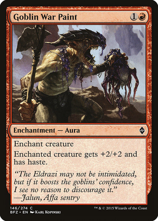 MTG Card Title: Goblin War Paint BFZ/146