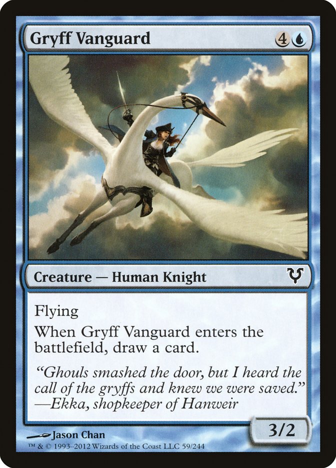 MTG Card Title: Gryff Vanguard AVR/59