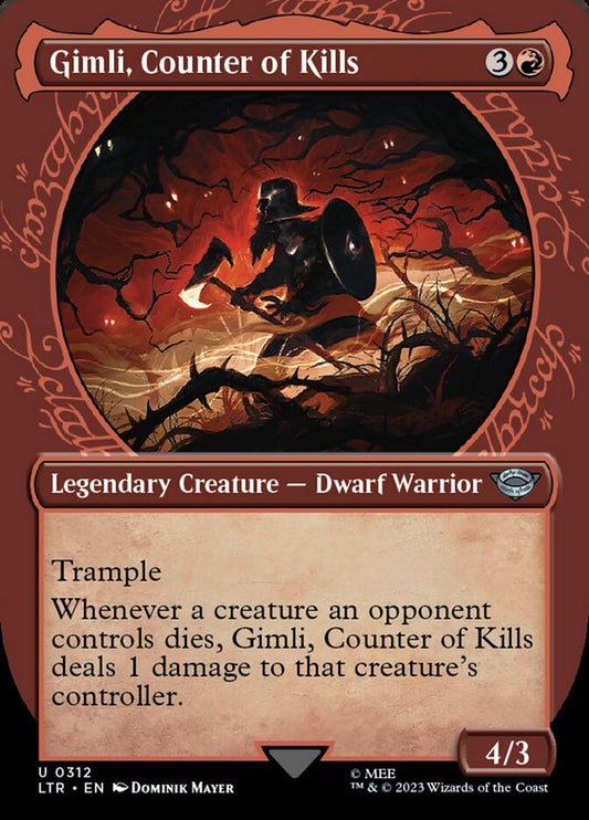 MTG Card Title: Gimli, Counter of Kills LTR/312