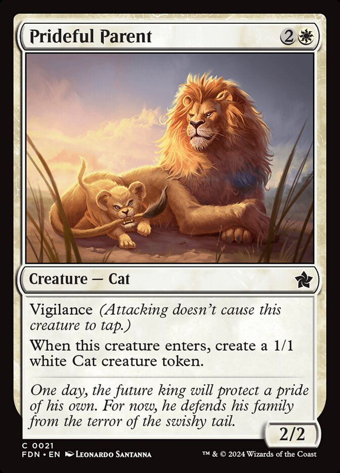 MTG Card Title: Prideful Parent FDN/21