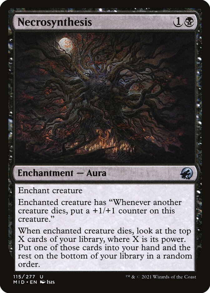 MTG Card Title: Necrosynthesis MID/115