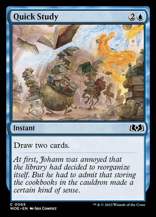 MTG Card Title: Quick Study WOE/65