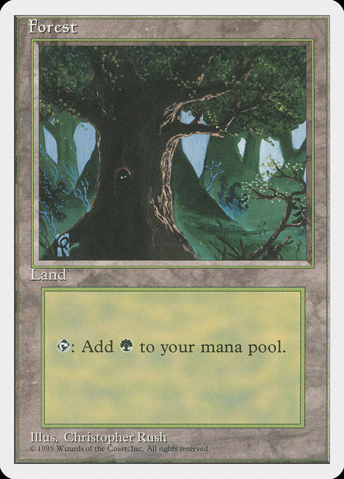 MTG Card Title: Forest 4ED/378