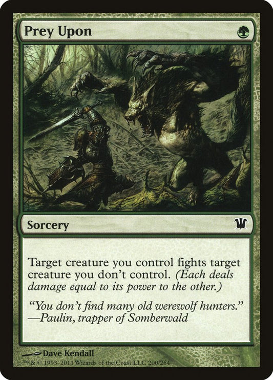 MTG Card Title: Prey Upon ISD/200