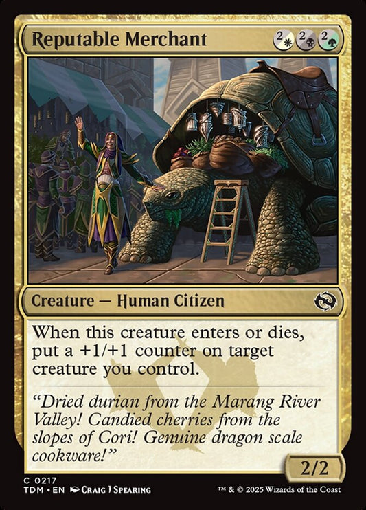 MTG Card Title: Reputable Merchant TDM/217
