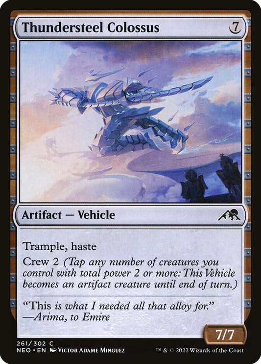MTG Card Title: Thundersteel Colossus NEO/261