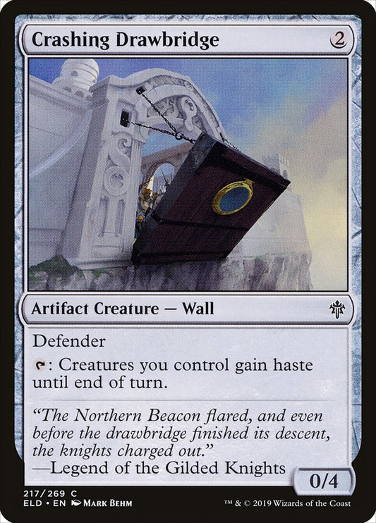 MTG Card Title: Crashing Drawbridge ELD/217