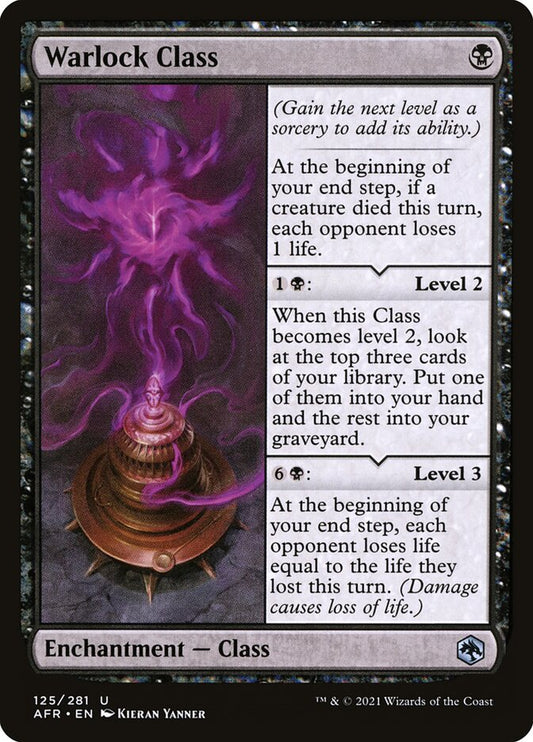 MTG Card Title: Warlock Class AFR/125
