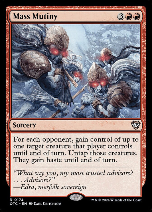 MTG Card Title: Mass Mutiny OTC/174