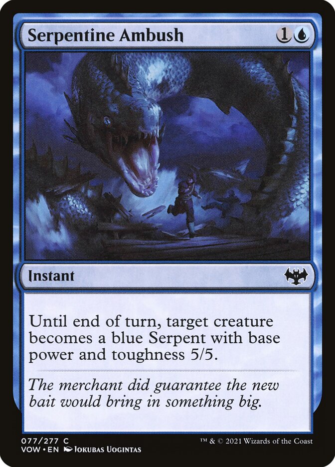 MTG Card Title: Serpentine Ambush VOW/77