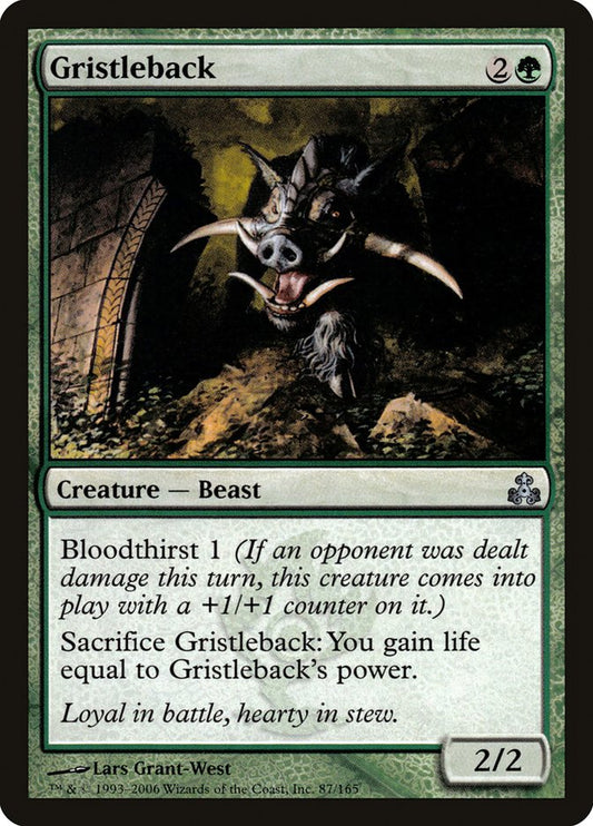 MTG Card Title: Gristleback GPT/87