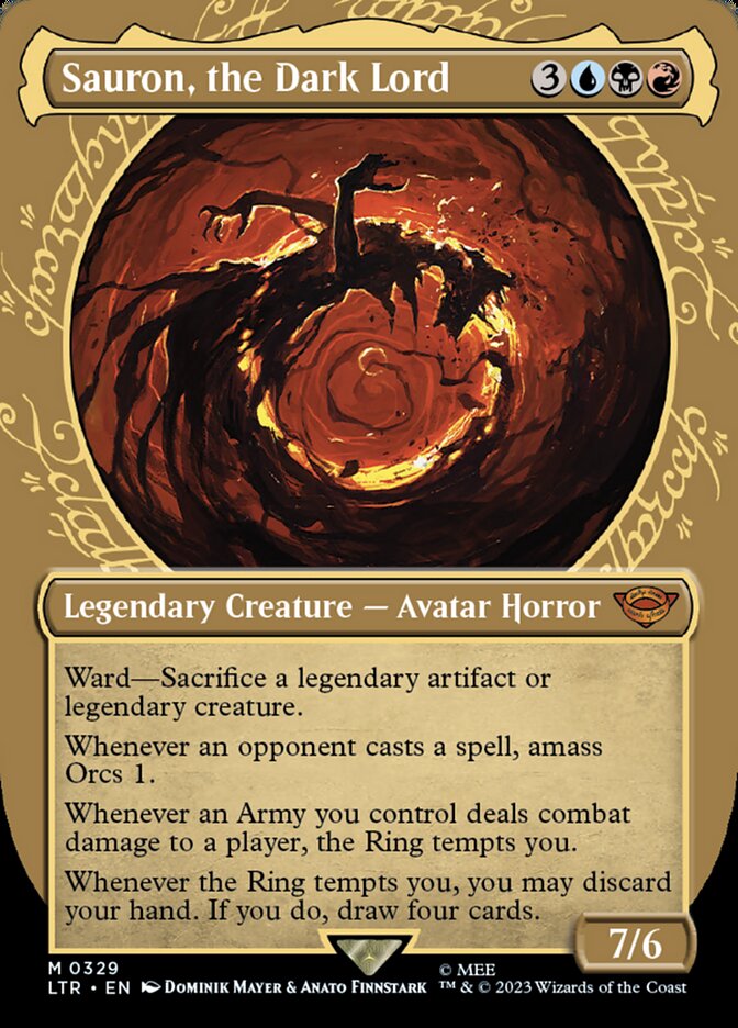 MTG Card Title: Sauron, the Dark Lord LTR/329