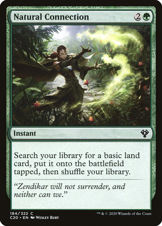 MTG Card Title: Natural Connection C20/184