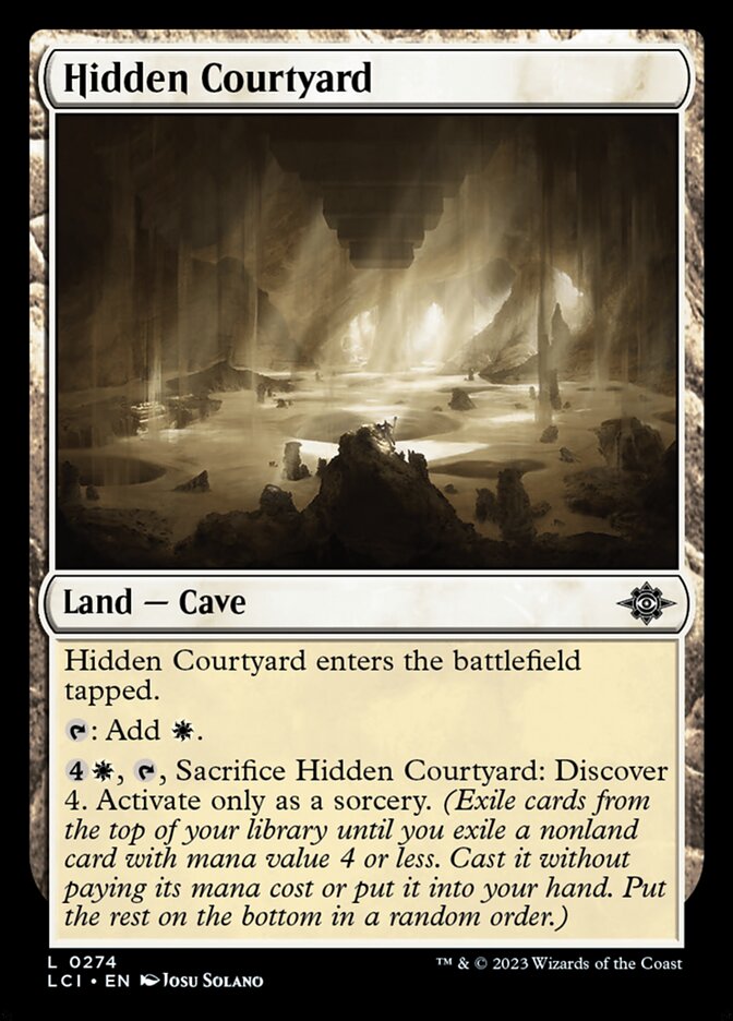 MTG Card Title: Hidden Courtyard LCI/274