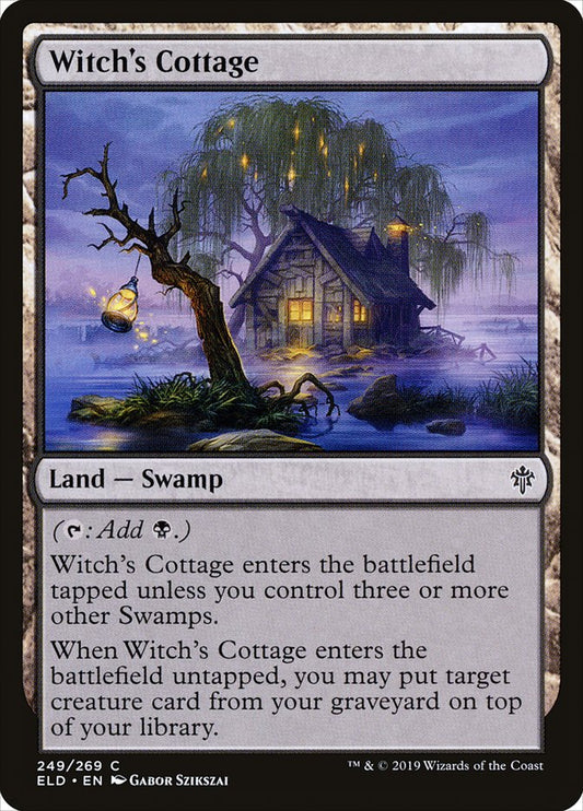 MTG Card Title: Witch's Cottage ELD/249