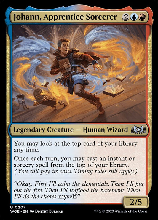 MTG Card Title: Johann, Apprentice Sorcerer WOE/207
