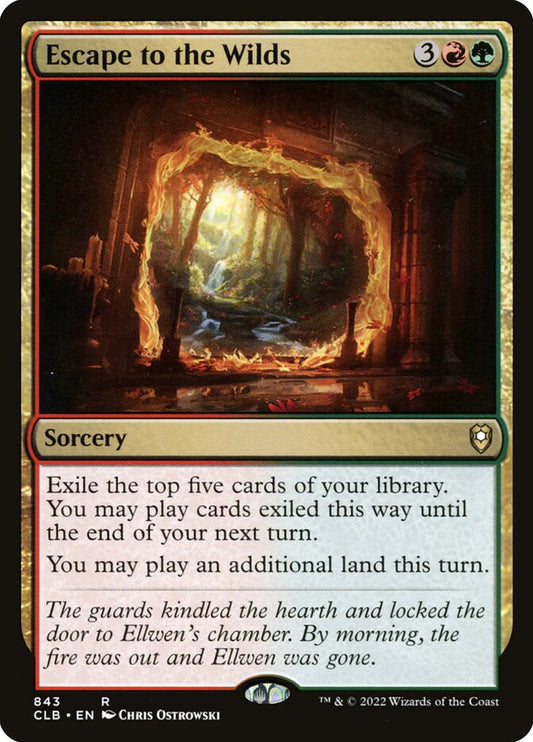 MTG Card Title: Escape to the Wilds CLB/843