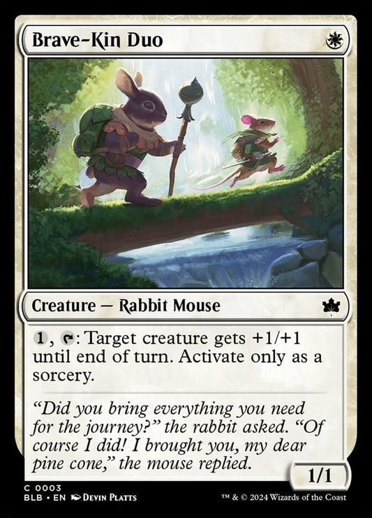 MTG Card Title: Brave-Kin Duo BLB/3